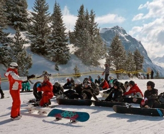  Clases de snowboard en grupo en Vanoise 